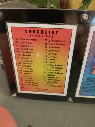 N.W.A. NWA The Rap Pack 4 Card Display Eazy-E Ice Cube Dr Dre w/ stand FRESH - Picture 10 of 10