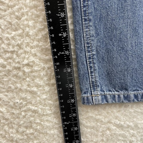 Y2K Vintage Tommy Hilfiger Jeans 4 6 26 27 Women Relaxed Straight Leg Logo Patch - Picture 10 of 12