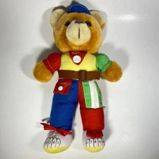 12.5" Vintage Gary Charles LTD. “Get Dressed” Sensory Bear Plush