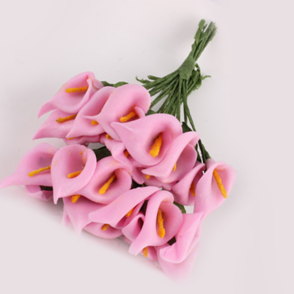 12-120pcs-mini-foam-calla-artificial-flower-bouquet-diy-scrapbooking