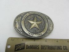 Vintage 1986 Texas State Sesquicentennial Sanchez Limited Belt Buckle