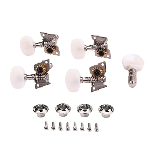 5Pcs Duable Zinc Alloy & PVC Banjo Guitar Machine Head Tuners Tuning Pegs/Key