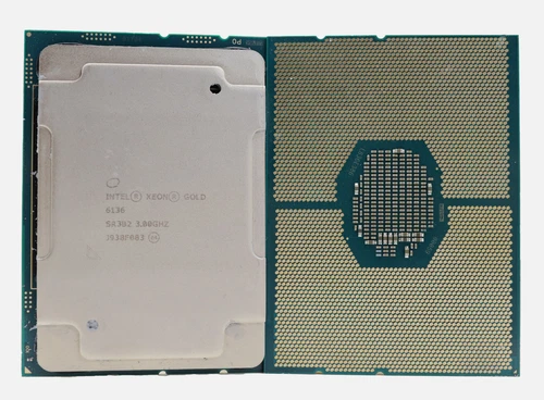 2x Intel Xeon Gold 6136 SR3B2 3Ghz 12 Core CPU