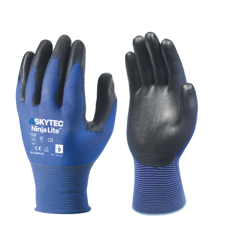 10 x Skytec Ninja LITE Ultra Lightweight PU Nylon Lycra General Handling  Gloves | eBay.de
