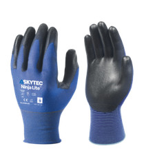 10 x Skytec Ninja LITE Ultra Lightweight PU Nylon Lycra General Handling Gloves