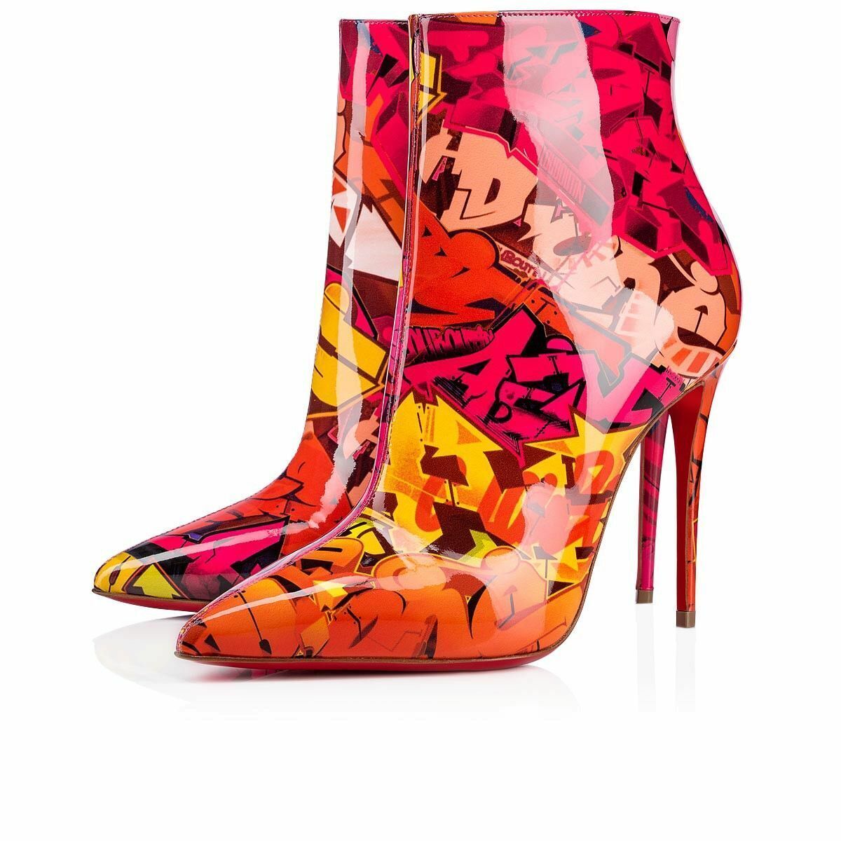 Christian Louboutin So Kate Booty 100 Patent Metrograf Heel Ankle