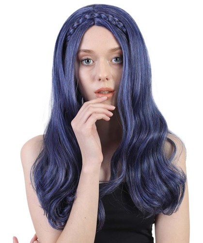 Peluca para mujer recta púrpura para adultos con cosplay descendientes Evie Party HW-1417A - Imagen 2 de 9