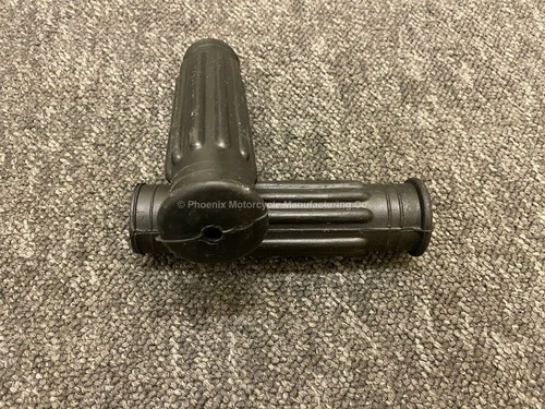 PAIR INDIAN CHIEF HAND GRIP THROTTLE HANDLEBAR RUBBER 1941-1953 - Picture 2 of 3