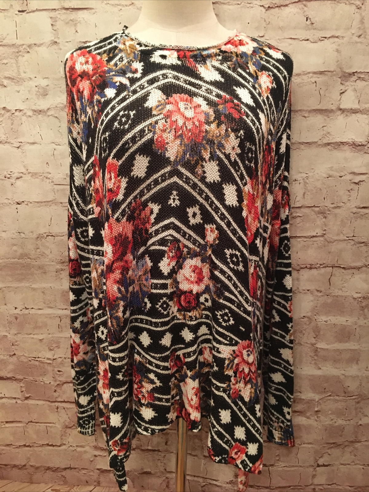 Show Me Your MUMU MELLOW  Ranger Rose Bonfire Pullover Sweater Slouchy - Size S
