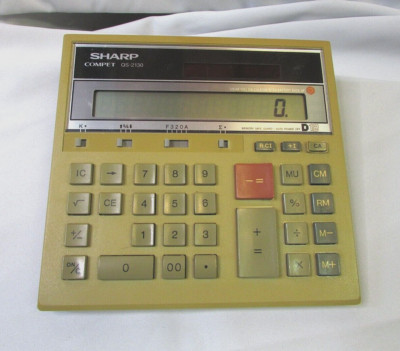 Sharp Compet QS-2130 12-Digit Desktop Financial Twin Power Solar Calculator 