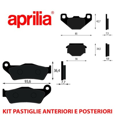 metelligroup 22-0553-0 Pastiglie Freno Anteriori E Posteriori, Made in Italy, Pezzo di Ricambio per Auto/Automobile, Kit da 4 Pezzi, Certificate ECE