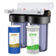 2 Stages Big Blue Whole House Water Filter Sy...