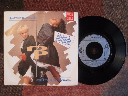 PEPSI & SHIRLIE - HEARTACHE - 7" 45 rpm vinyl record