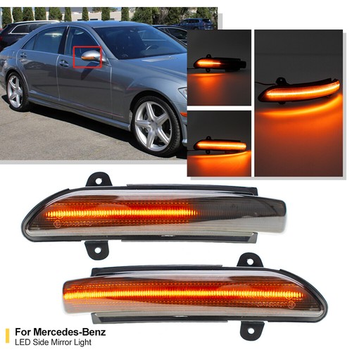 Dynamic LED Side Mirror Turn Signal Light For Benz W219 W211 W221 CLS/E/S Class - Picture 12 of 12