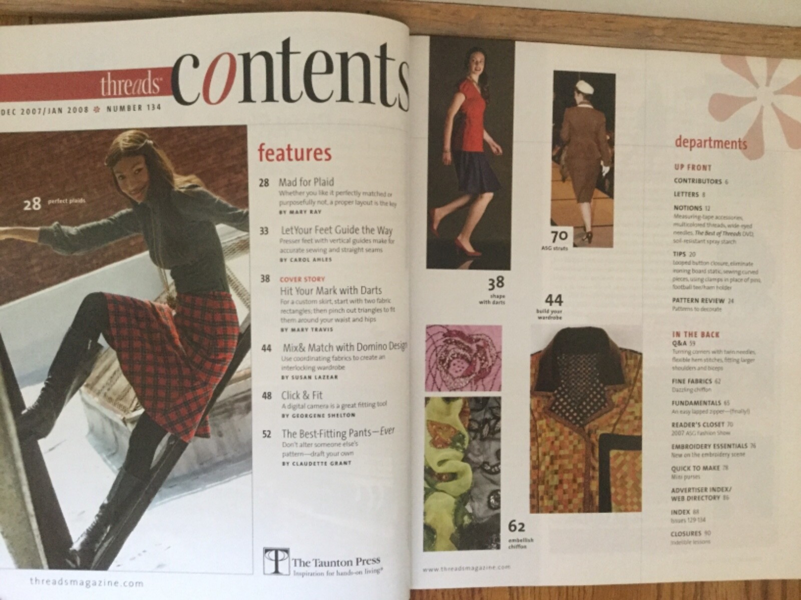 Threads Sewing Magazine December2007/January 2008 134 eBay