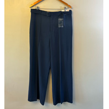 Uniqlo Women's Belted Straight Wide Leg Pants Size XL