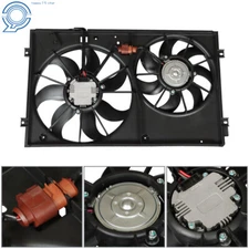 05-15 For Volkswagen Jetta Radiator Condenser Cooling Fan Assembly 1K0959455N