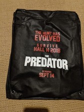 SDCC 2018 The Predator Panel Swag Drawstring Bag Seat Cushion & Poster Lot Set