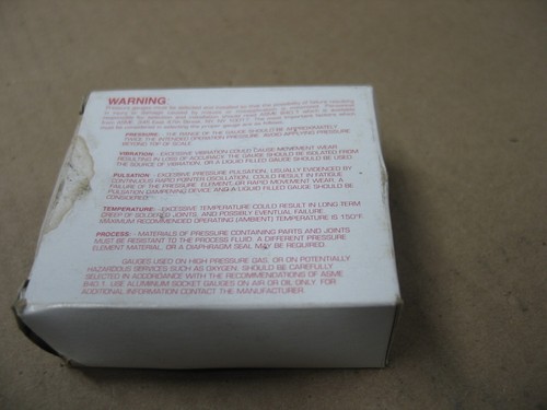 ASHCROFT 25W-1005-H-02L 160# CALIBRO POLI 0-160PSI BTM 1/4NPT P9179 NUOVO CON SCATOLA - Foto 2 di 3