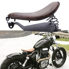 Retro Brown Motorcycle Spring Solo Seat For Suzuki Savage S40 650 LS650 Bobber