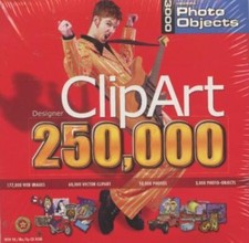 ClipArt Designer 250,000 v2 PC CD graphics clip art professional projects SEALED