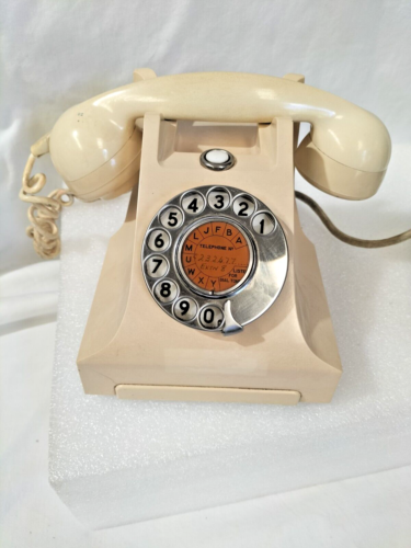 Scarce Vintage Telephone Mid Century PMG E62 S1/404 Cream Bakelite Telephone -AF - Picture 1 of 14