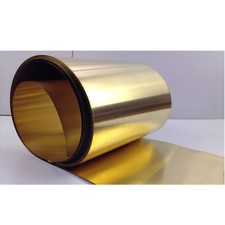 1PC Brass Metal Thin Sheet Foil Plate Roll Handicraft Metalworking thick 0.01-0.