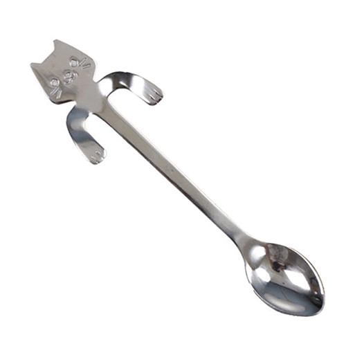 Löffel Edelstahl Katze Neuheit Geschenk. Verliere es nicht in deiner Tasse. Sitzt auf Felge - Bild 5 von 9