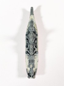 Micro Machines Military Battleship 1994 Boat Terror Troops Skull Blue Camo 1994