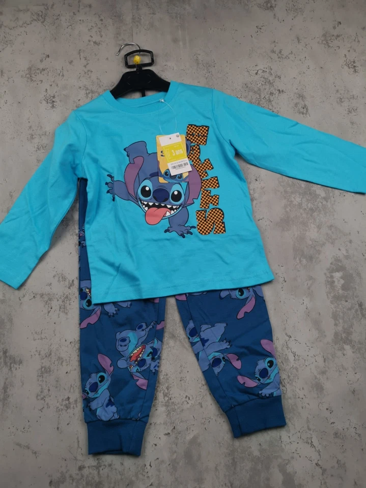 PYJAMA STICHT BLEU - Photo 1/4