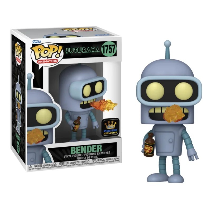 Funko Pop ! Animation Futurama (1757) Bender Vinyl Figure Special Edition 9cm