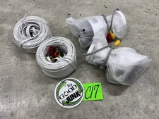 2 Wisenet SDC-89445BF Wired Weatherproof  Surveillance Cameras w/ Cables New