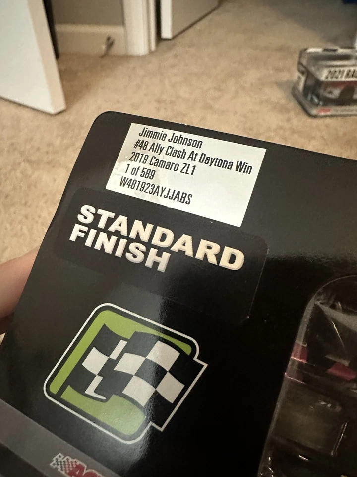 1:24 NASCAR JIMMIE JOHNSON 2019 DAYTONA CLASH WIN CARRERAS CAMARO ZL1 DIECAST Foto 2 de 3