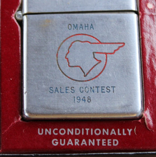 RARE 1948 PONTIAC CAR SALES CONTEST OMAHA NE Old Zippo Lighter in Original Box