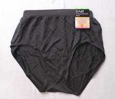 Bali Women's Comfort Revolution High-Rise Seamless Brief EH6 Black Size 8/9 NWT