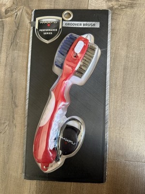 NEW Maxfli Groover Brush Golf Performance Series Red Retractable Clip Multi Tool