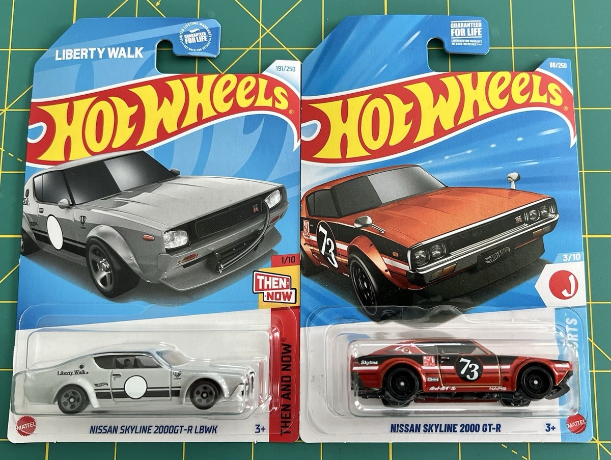 LOT OF 2 - 2024 & 2026 HOT WHEELS NISSAN SKYLINE 2000GT-R LBWK