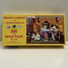 SunsOut Anyone Looking Cats Kittens 300 Piece Puzzle 18x24 New Sealed read