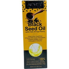 Aliver Black Seed Oil 60ml 100 Turkish Cold-Pressed Vegan Natural Exp 9/26