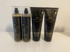 Bath  Body Works Into The Night Body Mist  Body Cream Set Of 4