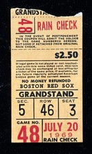 1969 Red Sox Ticket7/20 Moon Landing Announcement During GM Conigliaro/Yaz Hit⚾️