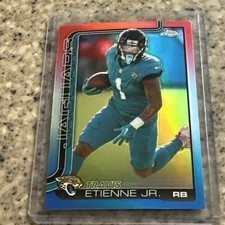 Travis Etienne Jr. 2025 Topps Chrome #139 Red-White-Blue Refractor JAGUARS-NFL