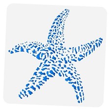 Starfish Painting Stencil 11.8x11.8 inch Hollow Out Sea Creatures Craft