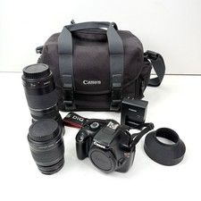 Canon EOS Rebel T3 Digital SLR Camera Bundle - EFS 75-300mm  18-55 Lenses, Bag