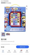 Me Reader PAW Patrol Electronic Reader Yellow Keyboard 8-Book Library Set