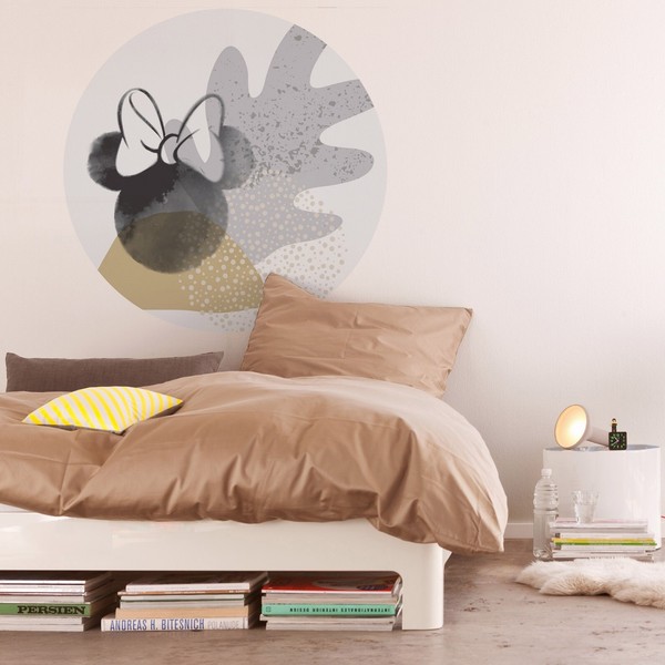 Komar Vlies Fototapete 125 X 125 Cm Disney Dot Minnie Loop Art Wandtattoo-image