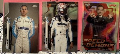Topps Chrome Nicholas Latifi Williams Racing F1 2022 Card Lot - 3 Cards