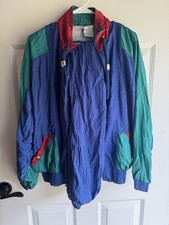 Vintage Athletic Works Windbreaker Jacket Pant Set colorblock Women s Small