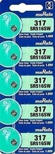 Murata 317 SR516SW Battery 1.55V Silver Oxide Watch Button Cell - Replaces...