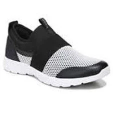 Vionic Camrie Slip-On Mesh Sneakers Shoes Black/White Womens Size 7